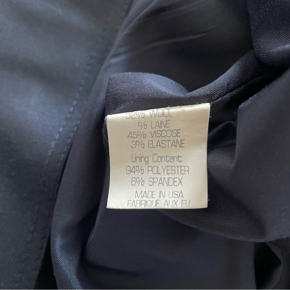 Theory Belted Button Detail Black Shimmer Dress Size 8 - Picture 9 of 10
